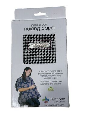 Kalencom Peek-A-Boo Nursing Cape Matching Storage Pouch Eco Friendly AZO Free